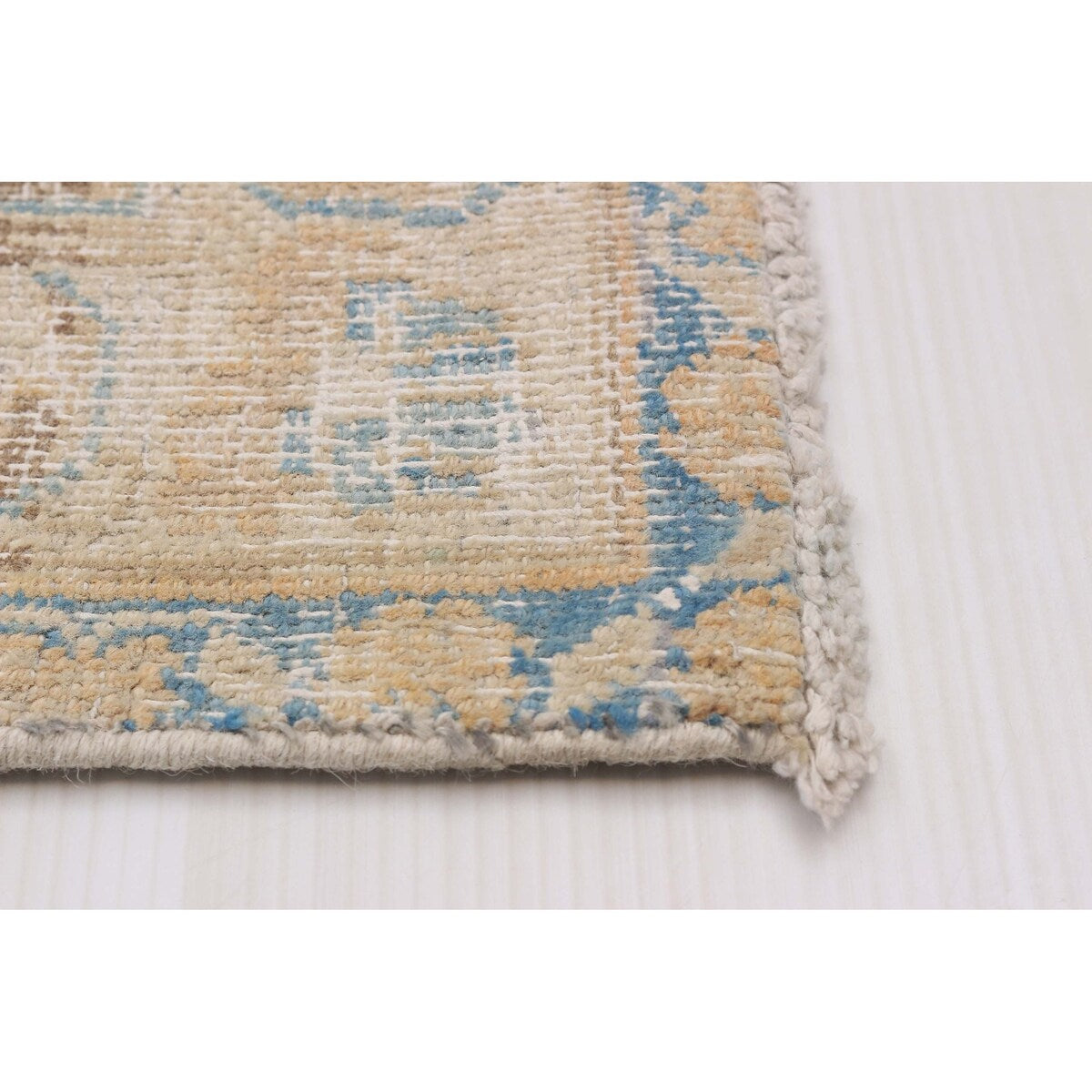 ECARPETGALLERY Hand-knotted Antalya Vintage Beige Wool Rug - 9'3 x 12'4