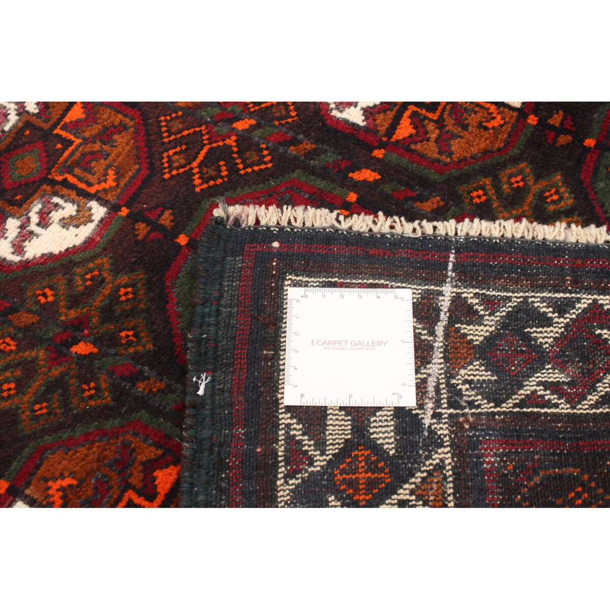 ECARPETGALLERY Hand-knotted Authentic Turkish Dark Brown Wool Rug - 4'0 x 6'10