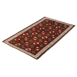 ECARPETGALLERY Hand-knotted Authentic Turkish Dark Brown Wool Rug - 4'0 x 6'10