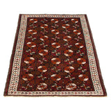 ECARPETGALLERY Hand-knotted Authentic Turkish Dark Brown Wool Rug - 4'0 x 6'10