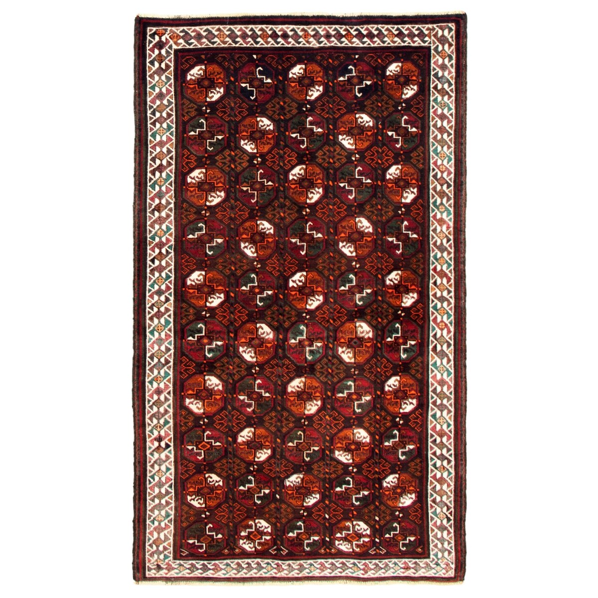 ECARPETGALLERY Hand-knotted Authentic Turkish Dark Brown Wool Rug - 4'0 x 6'10