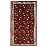 ECARPETGALLERY Hand-knotted Authentic Turkish Dark Brown Wool Rug - 4'0 x 6'10
