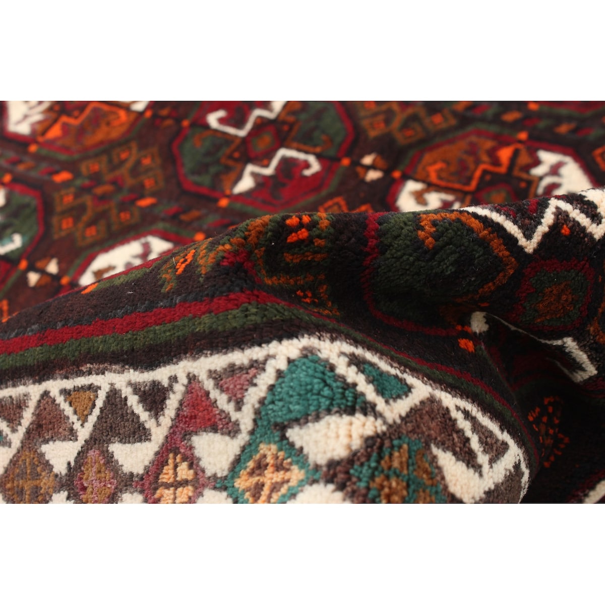ECARPETGALLERY Hand-knotted Authentic Turkish Dark Brown Wool Rug - 4'0 x 6'10