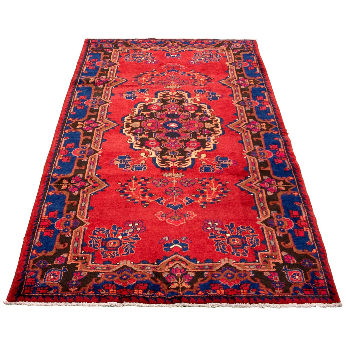 ECARPETGALLERY Hand-knotted Caucasus Kula Red Wool Rug - 5'5 x 9'10