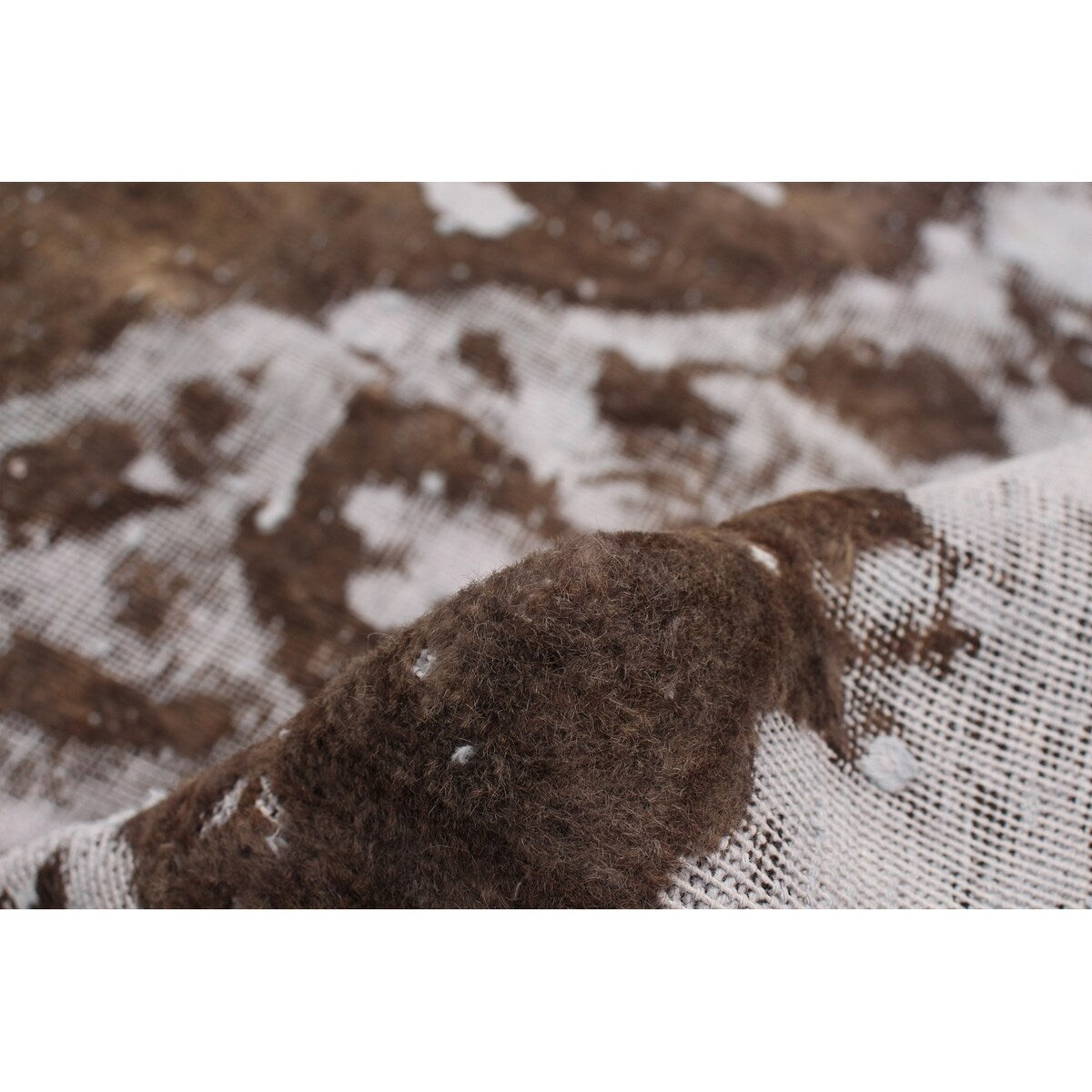 Hand-knotted Color Transition Brown Wool Rug - 9'6 x 13'1