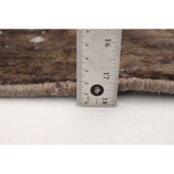 Hand-knotted Color Transition Brown Wool Rug - 9'6 x 13'1