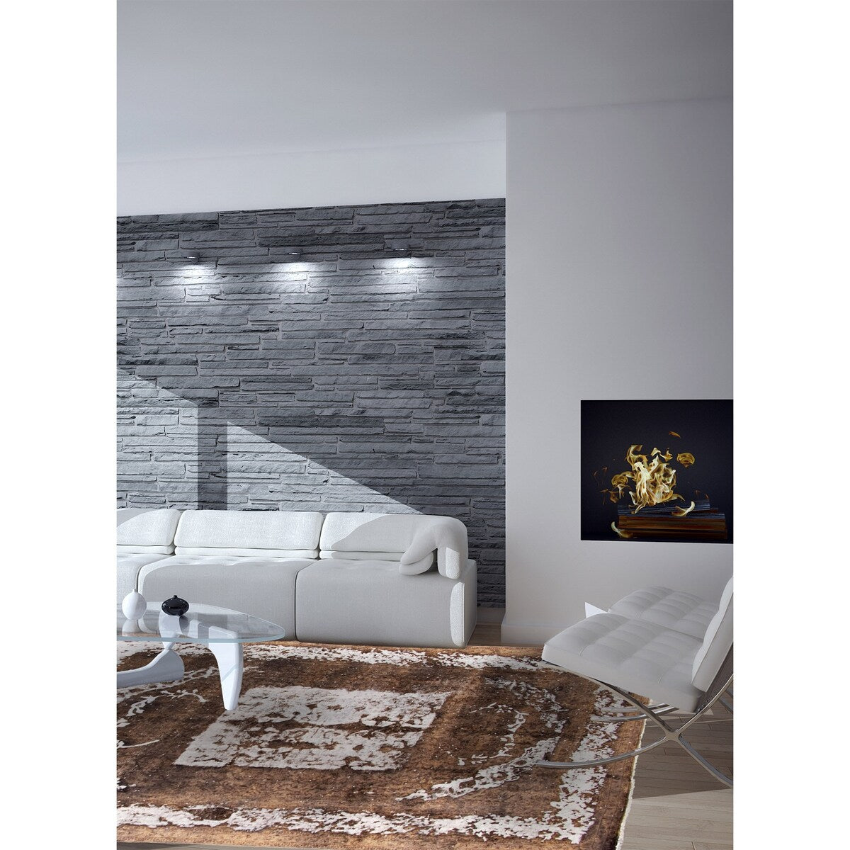 Hand-knotted Color Transition Brown Wool Rug - 9'6 x 13'1