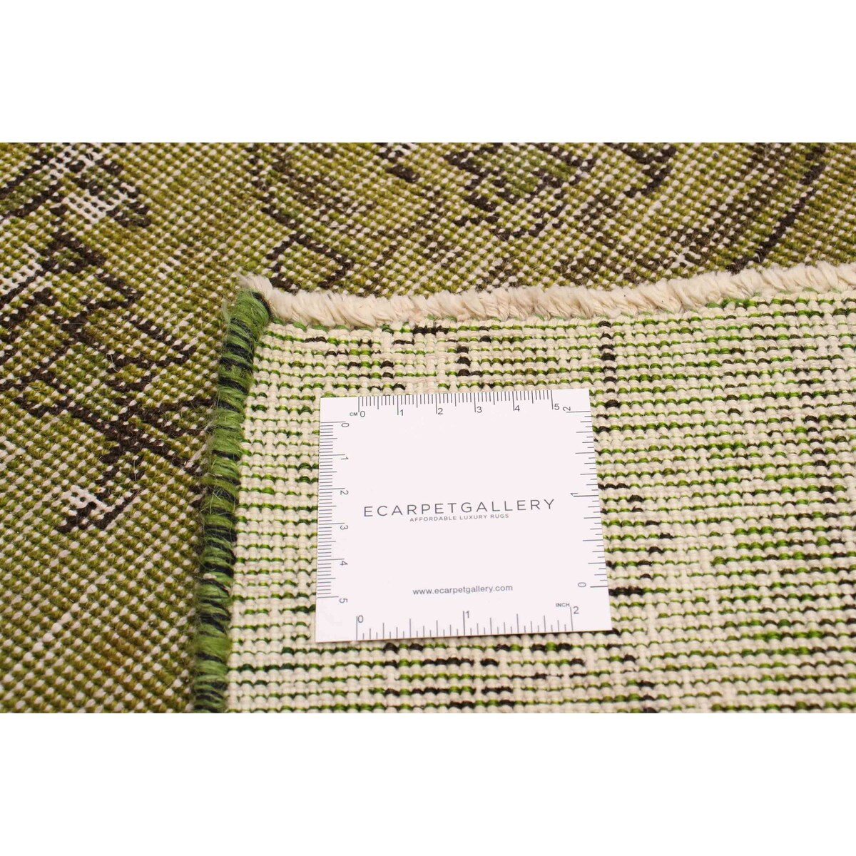 ECARPETGALLERY Hand-knotted Color Transition Green Wool Rug - 7'0 x 9'2