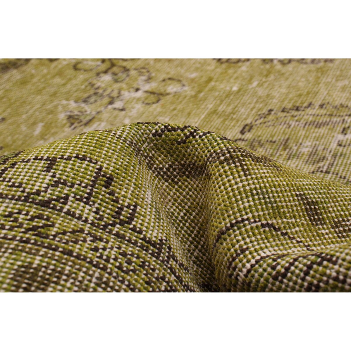 ECARPETGALLERY Hand-knotted Color Transition Green Wool Rug - 7'0 x 9'2