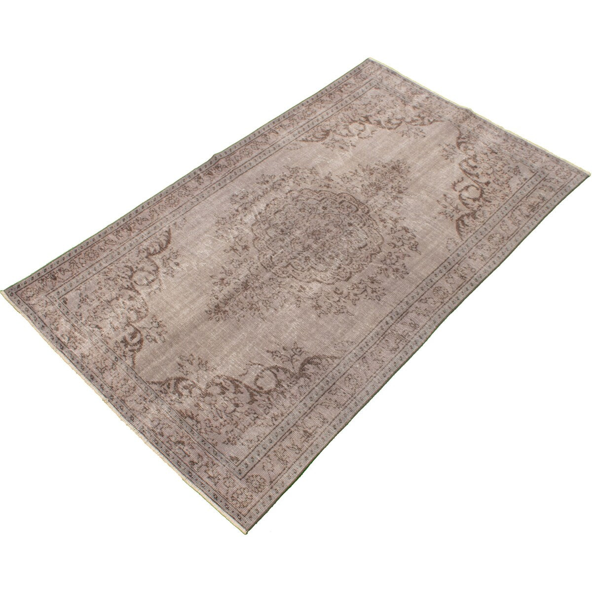 ECARPETGALLERY Hand-knotted Color Transition Light Green Wool Rug - 5'7 x 9'5