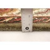 Hand-knotted Essex Green Wool Rug - 6'1" x 8'10"/6'1 x 8'10