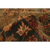 ECARPETGALLERY Hand-knotted Finest Agra Jaipur Dark Olive Green Wool Rug - 7'9 x 9'8