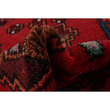 ECARPETGALLERY Hand-knotted Finest Baluch Red Wool Rug - 4'1 x 5'3