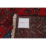 ECARPETGALLERY Hand-knotted Finest Baluch Red Wool Rug - 4'1 x 5'3