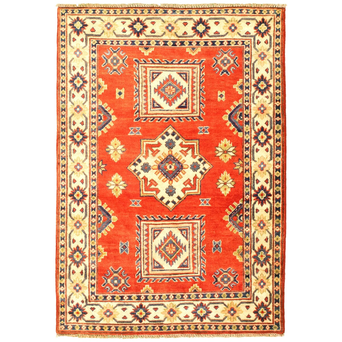 ECARPETGALLERY Hand-knotted Finest Gazni Dark Copper Wool Rug - 3'5 x 5'0