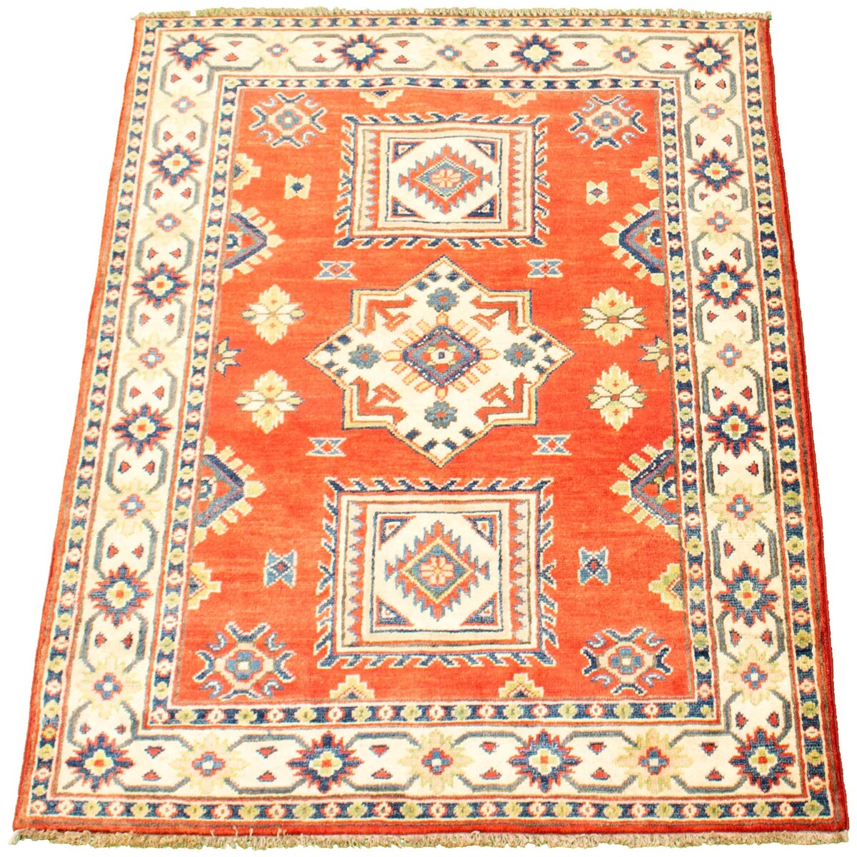 ECARPETGALLERY Hand-knotted Finest Gazni Dark Copper Wool Rug - 3'5 x 5'0