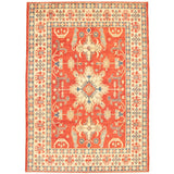 Hand-knotted Finest Gazni Red Wool Rug - 6'0 x 8'6/6'0" x 8'6"
