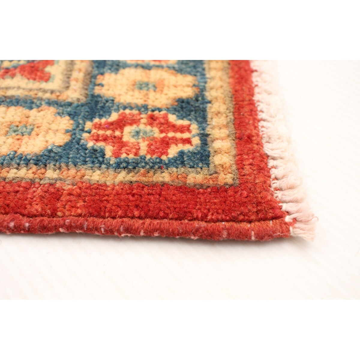 Hand-knotted Finest Gazni Red Wool Rug - 6'0 x 8'6/6'0" x 8'6"