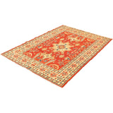 Hand-knotted Finest Gazni Red Wool Rug - 6'0 x 8'6/6'0" x 8'6"