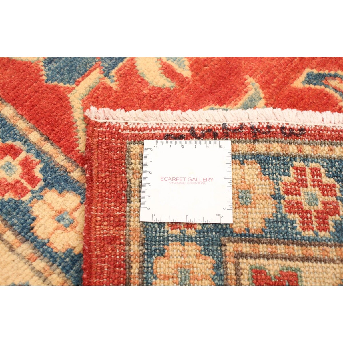Hand-knotted Finest Gazni Red Wool Rug - 6'0 x 8'6/6'0" x 8'6"