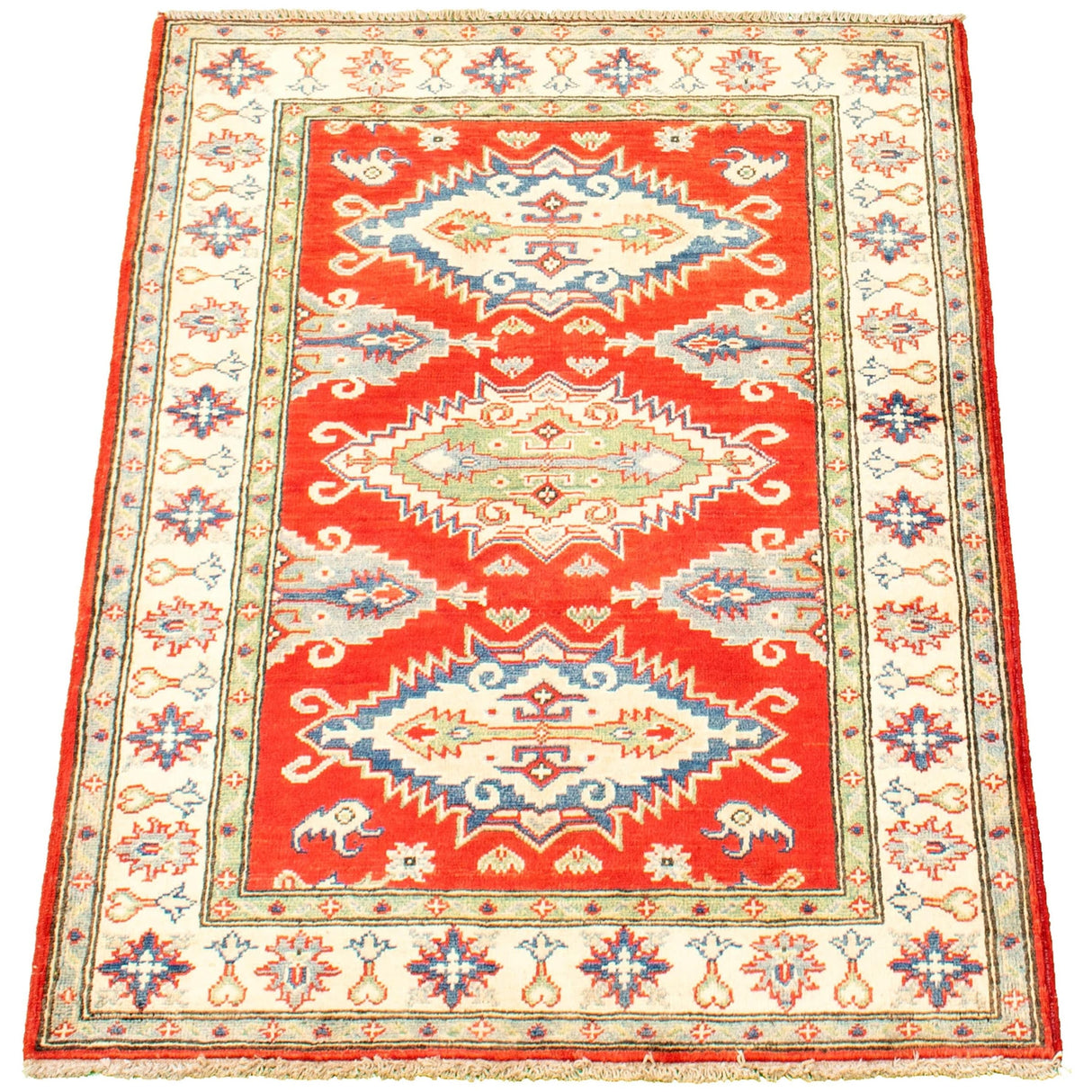 ECARPETGALLERY Hand-knotted Finest Gazni Red Wool Rug - 3'4 x 4'8