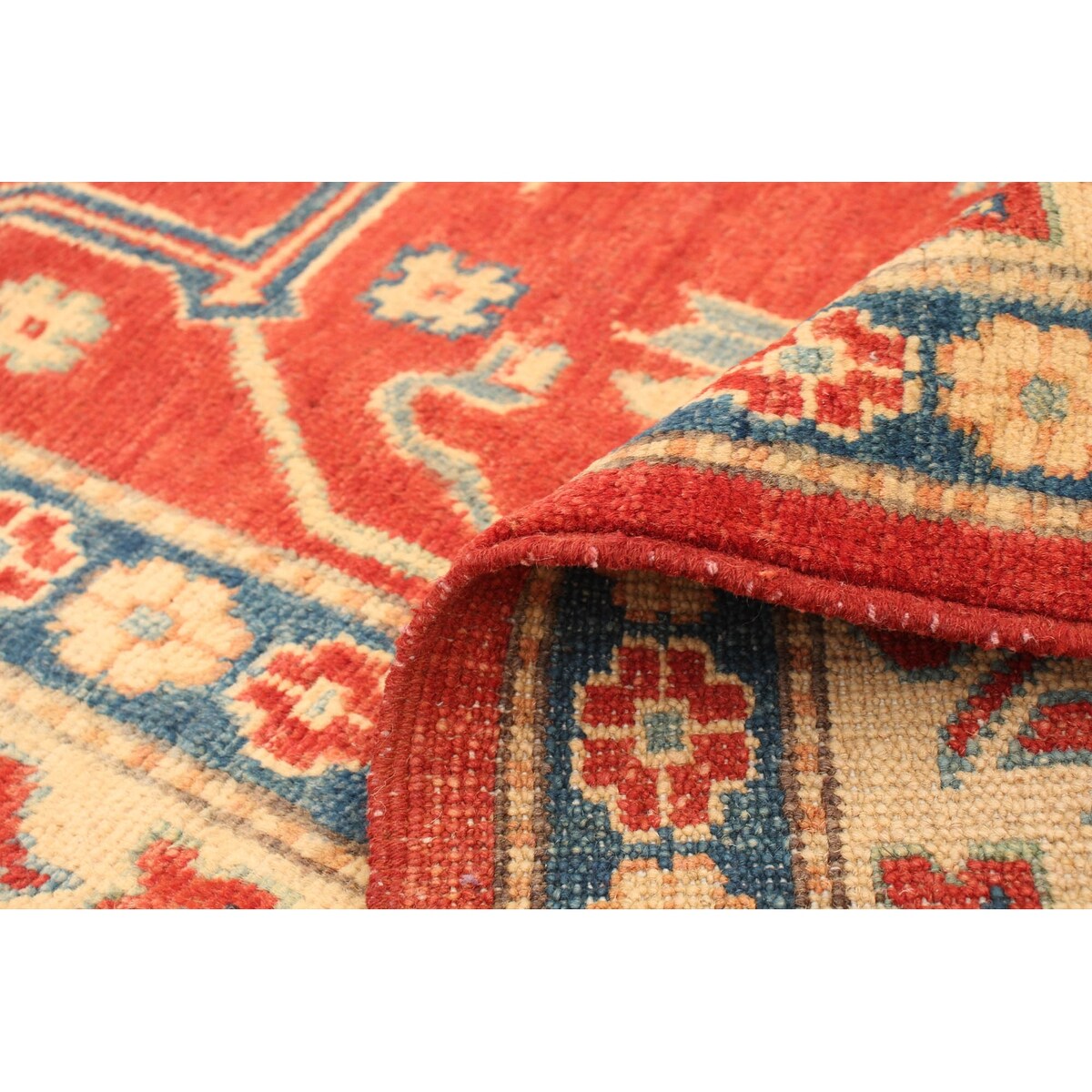 Hand-knotted Finest Gazni Red Wool Rug - 6'0 x 8'6/6'0" x 8'6"