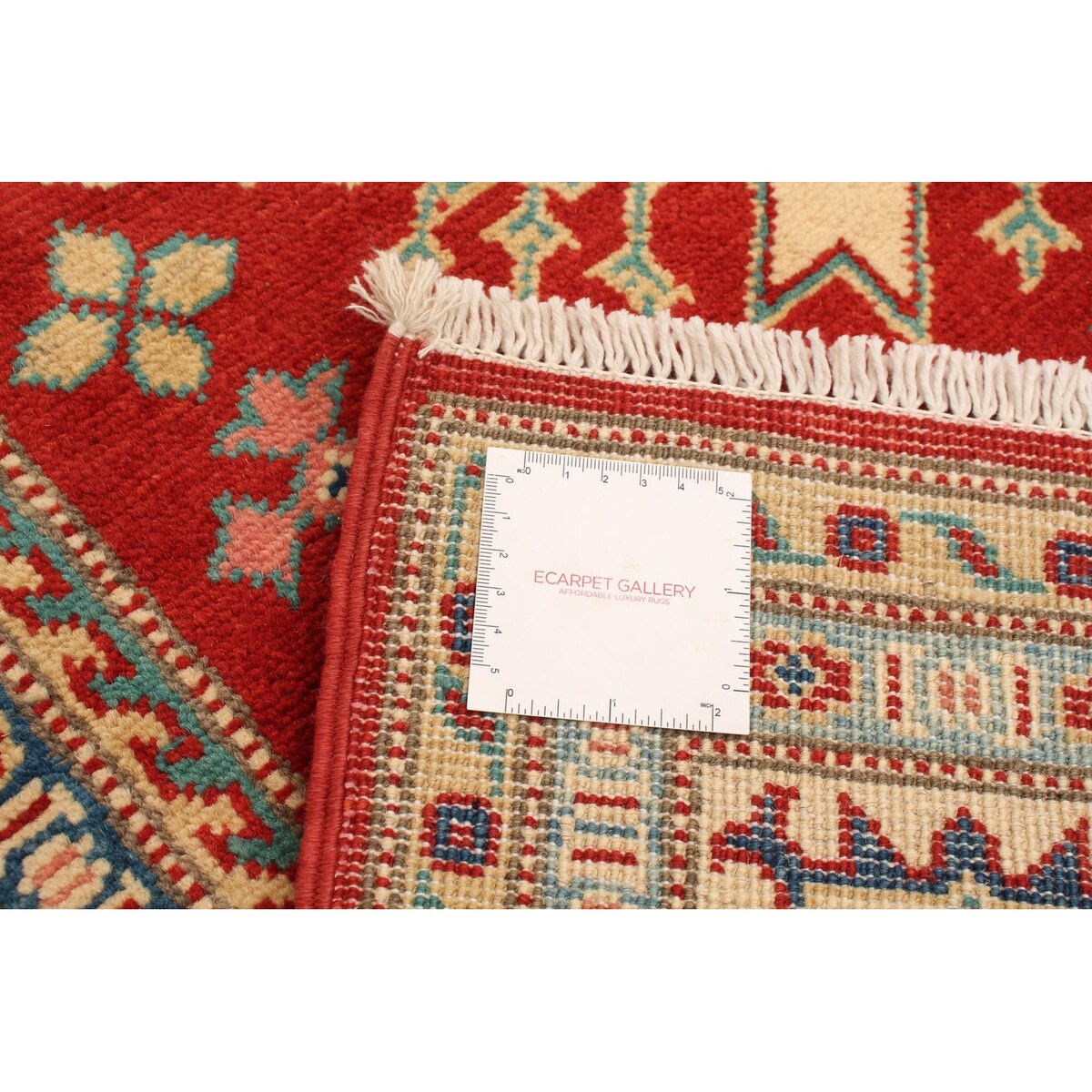 Hand-knotted Finest Gazni Red Wool Rug - 5'2 x 6'8/5'2" x 6'8"