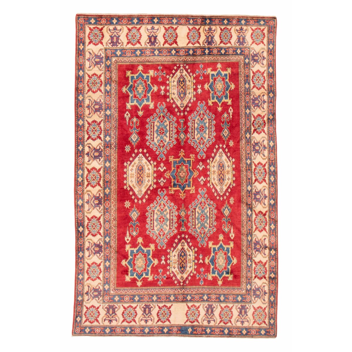 ECARPETGALLERY Hand-knotted Finest Ghazni Red Wool Rug - 5'9 x 9'0