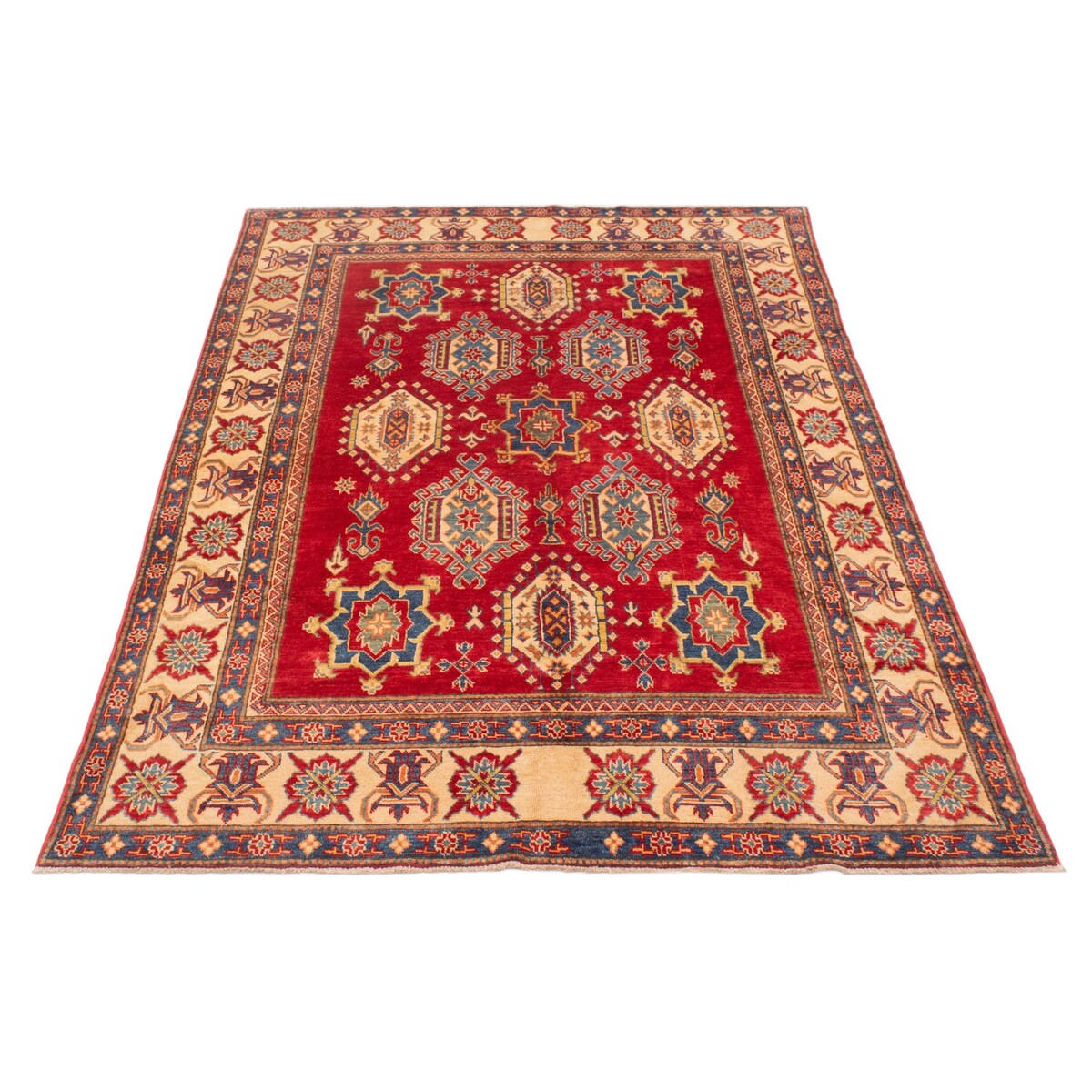 ECARPETGALLERY Hand-knotted Finest Ghazni Red Wool Rug - 5'9 x 9'0