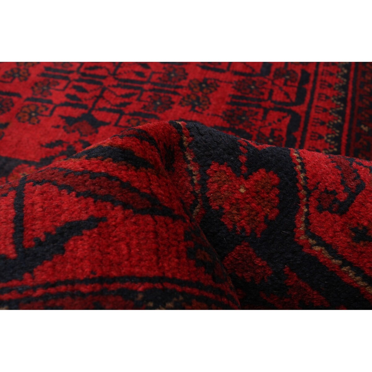 ECARPETGALLERY Hand-knotted Finest Khal Mohammadi Red Rug - 6'5 x 9'9