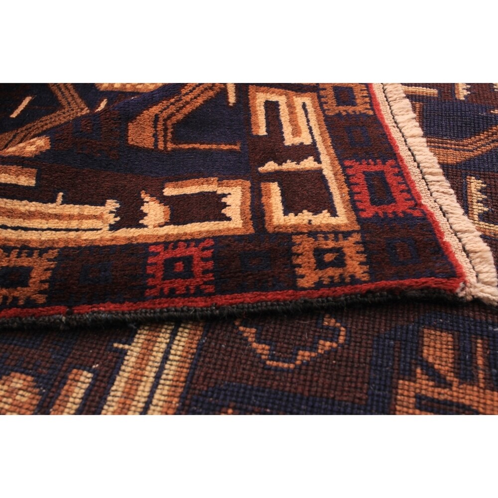 Hand-knotted Finest Rizbaft Brown Wool Rug - 3'6" x 6'5"/3'6 x 6'5