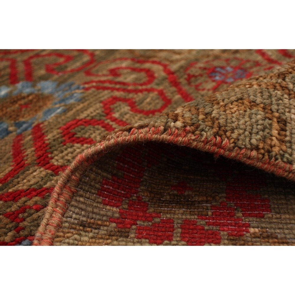 ECARPETGALLERY Hand-knotted Finest Ushak Brown Wool Rug - 8'0 x 10'0