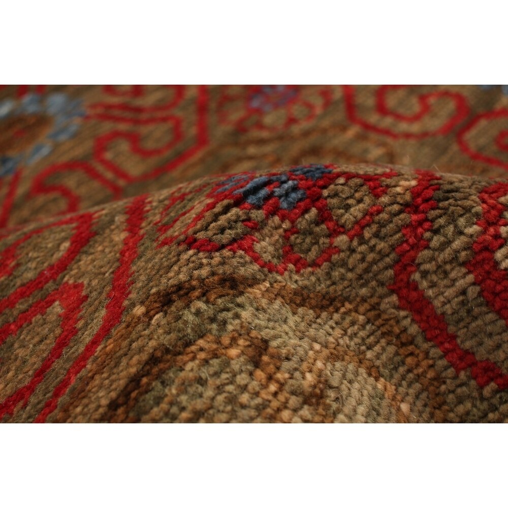ECARPETGALLERY Hand-knotted Finest Ushak Brown Wool Rug - 8'0 x 10'0