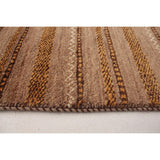 ECARPETGALLERY Hand-knotted Finest Ziegler Chobi Brown Wool Rug - 3'2 x 10'2