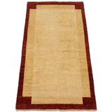 Hand-knotted Ziegler Chobi Cream Wool Rug - 3'2" x 6'6"/3'2 x 6'6