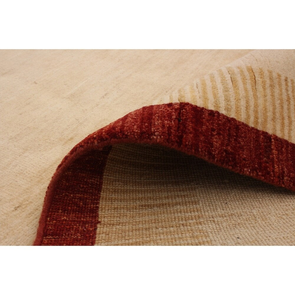 Hand-knotted Ziegler Chobi Cream Wool Rug - 3'2" x 6'6"/3'2 x 6'6