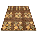 ECARPETGALLERY Hand-knotted Finest Ziegler Chobi Dark Brown Wool Rug - 5'3 x 8'0