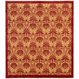 ECARPETGALLERY Hand-knotted Finest Ziegler Chobi Red Tan Wool Rug - 8'4 x 9'6