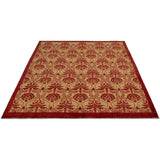 ECARPETGALLERY Hand-knotted Finest Ziegler Chobi Red Tan Wool Rug - 8'4 x 9'6