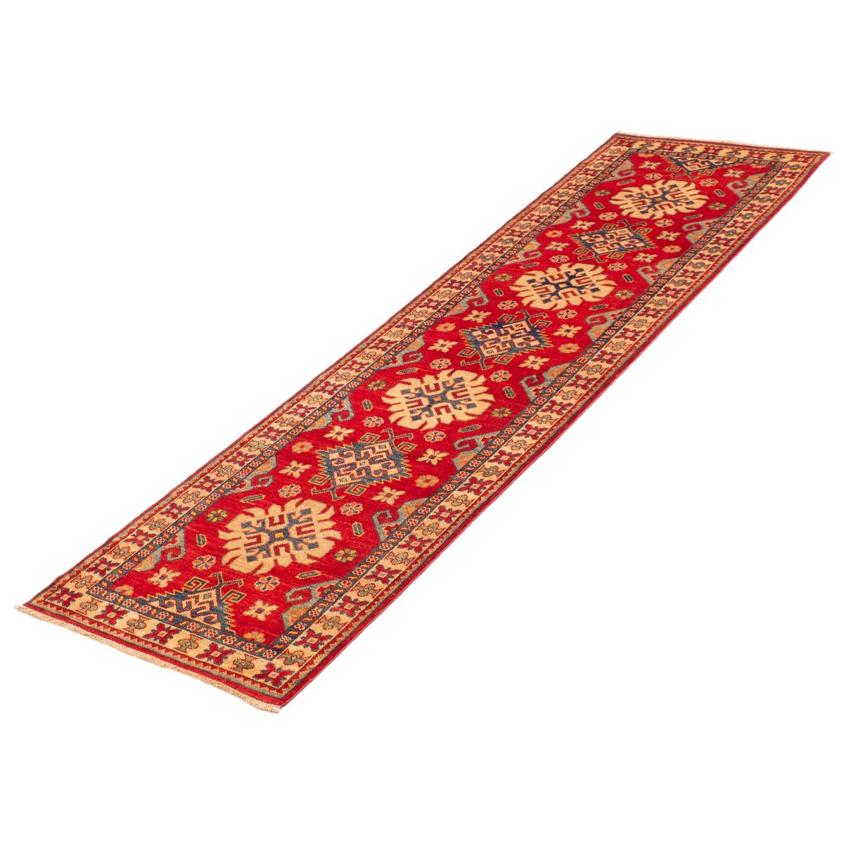ECARPETGALLERY Hand-knotted Ghazni Red Wool Rug - 2'9 x 9'9