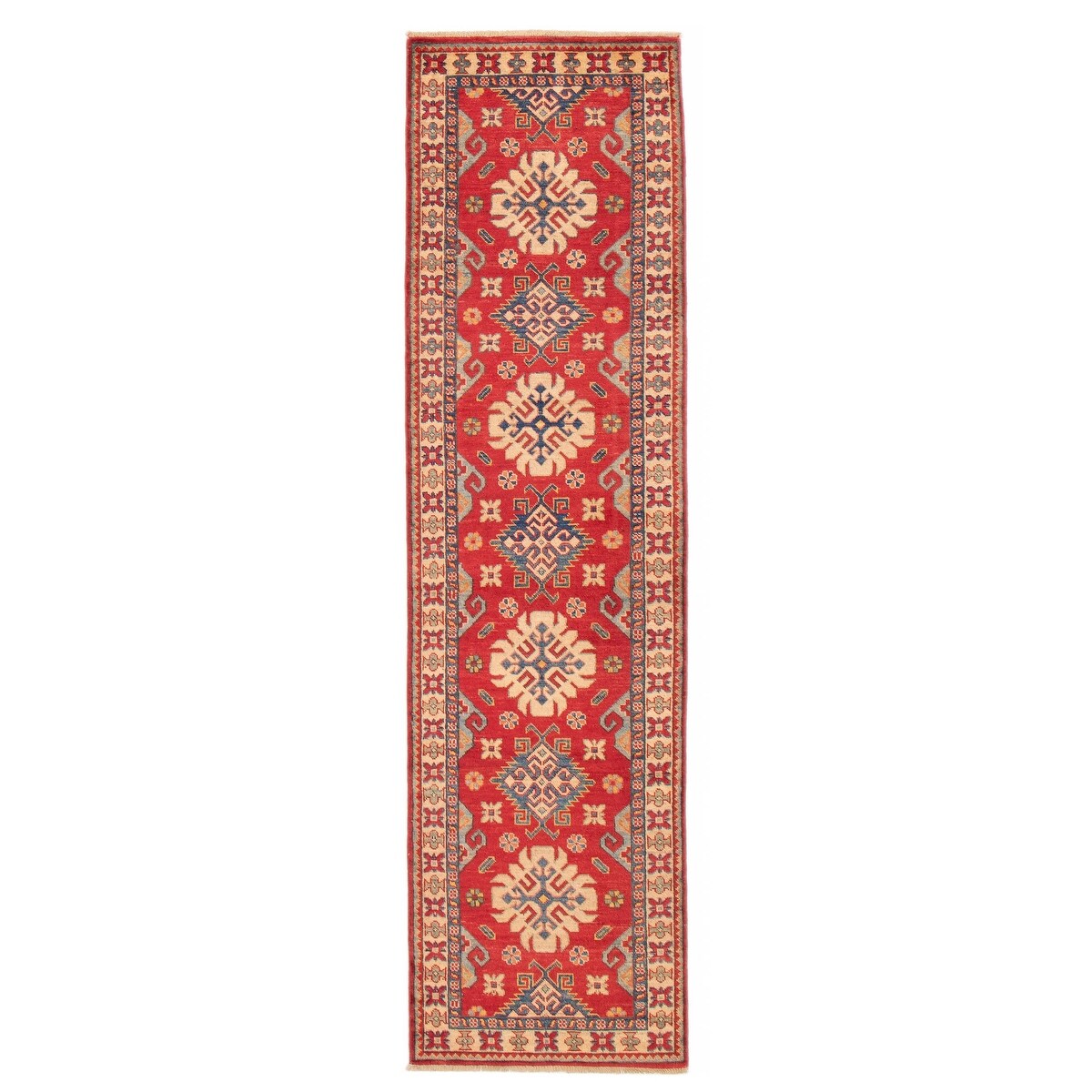 ECARPETGALLERY Hand-knotted Ghazni Red Wool Rug - 2'9 x 9'9