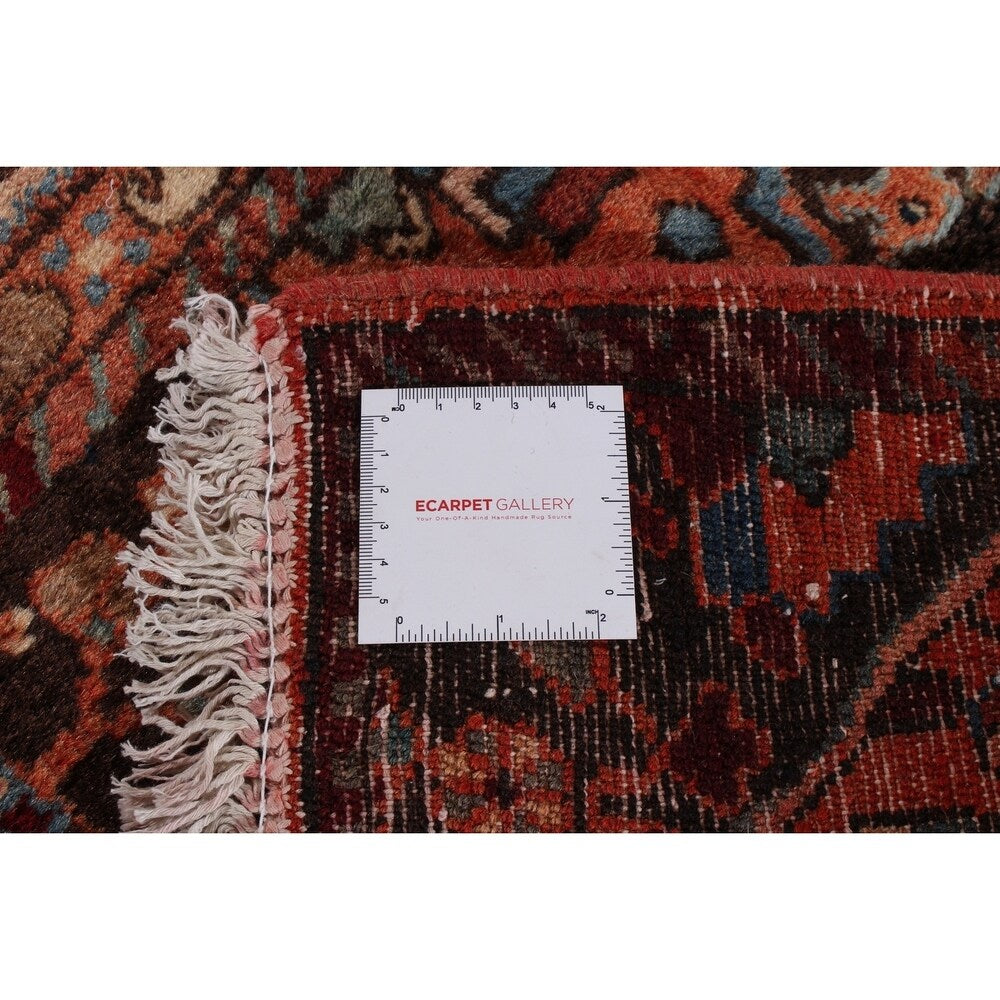ECARPETGALLERY Hand-knotted Hamadan Dark Navy, Red Wool Rug - 2'10 x 4'3