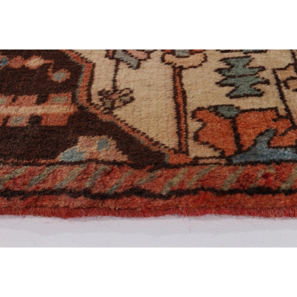 ECARPETGALLERY Hand-knotted Hamadan Dark Navy, Red Wool Rug - 2'10 x 4'3