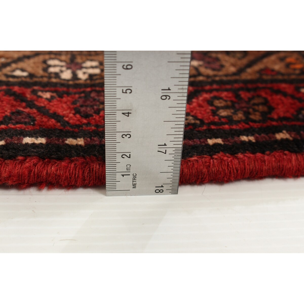 ECARPETGALLERY Hand-knotted Hamadan Navy Wool Rug - 3'9 x 10'1