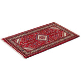 ECARPETGALLERY Hand-knotted Hamadan Red Rug - 2'4 x 4'3