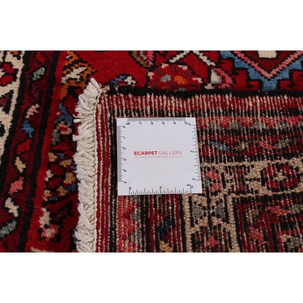 ECARPETGALLERY Hand-knotted Hamadan Red Rug - 2'4 x 4'3