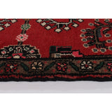 ECARPETGALLERY Hand-knotted Hamadan Red Wool Rug - 2'0 x 2'5