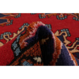 ECARPETGALLERY Hand-knotted Hamadan Red Wool Rug - 2'8 x 4'0