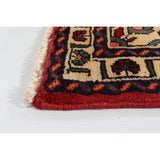 Hand-knotted Hosseinabad Red Wool Rug - 2'6 x 9'11