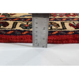 Hand-knotted Hosseinabad Red Wool Rug - 2'6 x 9'11